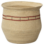 Silkworm Basket - Seagrass / Red