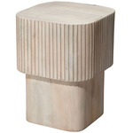 Notch Accent Table - Whitewash