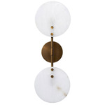 Oracle Wall Sconce - Antique Brass / Alabaster