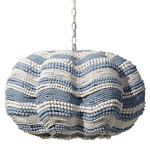 Clamshell Chandelier - White / Blue / White