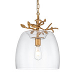 Audubon Park Pendant - Gold / Clear