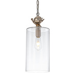 Trellis Mini Pendant - Cream / Clear