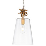 Neo Pendant - Gold / Clear