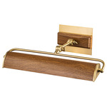 Winchfield Picture Light - Aged Brass / Oak
