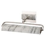 Winchfield Picture Light - Polished Nickel / White Marble