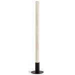 Estela Floor Lamp - Black / Ivory White Wood