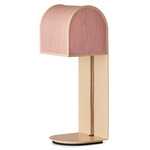 Osca Table Lamp - Matte Ivory / Pale Rose Wood
