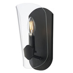 Armory Wall Light - Black / Clear