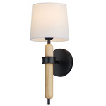 Bozeman Wall Light - Black / Off White