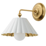 Primrose Wall Light - Gold / White