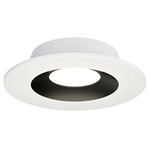 Crisp 3000K LED Ceiling Light - White / Black