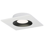 Crisp 3000K LED Ceiling Light - White / Black