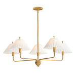 Kismet Chandelier - Gold Leaf / Satin White