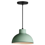 Rockport Pendant - Black / Sage Green/ White