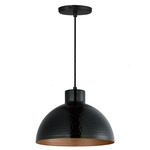 Rockport Pendant - Black / Black/ Copper