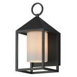 Aldous Outdoor Wall Light - Black / Satin White