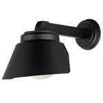 Habit Outdoor Wall Light - Black / Satin White