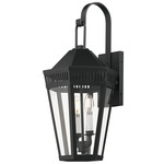 Oxford Outdoor Wall Sconce - Black / Clear