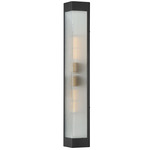 Triform Outdoor Wall Light - Black / Brass / Clear Ribbed