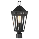 Oxford Outdoor Pier/ Post Light - Black / Clear