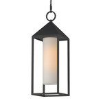 Aldous Outdoor Pendant - Black / Satin White