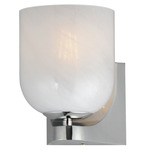 Scoop Wall Light - Polished Chrome/ Marble