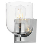 Scoop Wall Light - Polished Chrome / Clear
