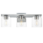 Scoop Bathroom Vanity Light - Polished Chrome / Clear