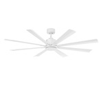 Size Matters Smart Ceiling Fan - Matte White / Matte White