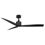 Spinster Smart Ceiling Fan with Light - Matte Black