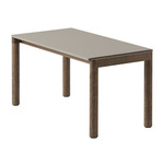 Couple Coffee Table - Dark Oiled Oak / Plain Taupe