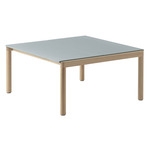 Couple Coffee Table - Oak / Plain Pale Blue