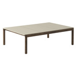 Couple Coffee Table - Dark Oiled Oak / Plain Sand