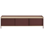 Enfold Sideboard - Oak / Deep Red