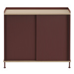 Enfold Sideboard - Oak / Deep Red