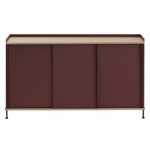 Enfold Sideboard - Oak / Deep Red