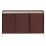 Enfold Sideboard - Oak / Deep Red