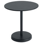 Linear Round Cafe Table - Black