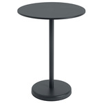 Linear Round Cafe Table - Black