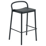 Linear Steel Stool - Black