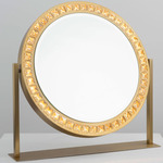 Marilyn Table Top Vanity Mirror - Weathered Brass / Mirror