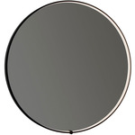 Avior Color-Select Round LED Mirror - Matte Black / Mirror