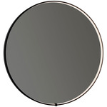 Avior Color-Select Round LED Mirror - Matte Black / Mirror