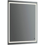 Track Color-Select LED Mirror - Black / Mirror