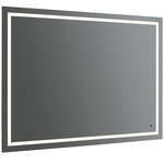 Track Color-Select LED Mirror - Black / Mirror