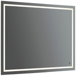 Track Color-Select LED Mirror - Black / Mirror