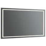 Track Color-Select LED Mirror - Black / Mirror