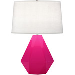 Delta Table Lamp - Razzle Rose / Oyster Linen
