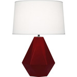 Delta Table Lamp - Sangria / Oyster Linen
