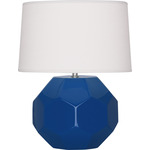 Franklin Table Lamp - Cobalt / Oyster Linen